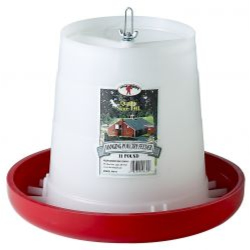 Miller Manufacturing 11 Pound Plastic Hanging Poultry Feeder