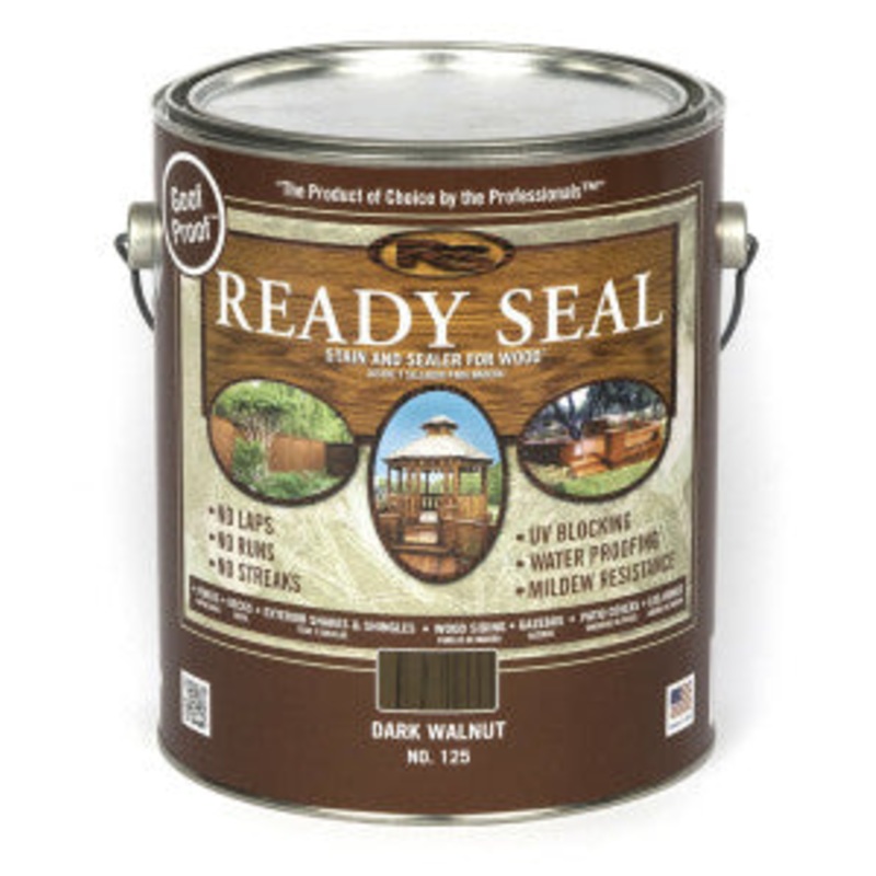Ready Seal Exterior Wood Stain and Sealer – Dark Wallnut, 1 Gallon