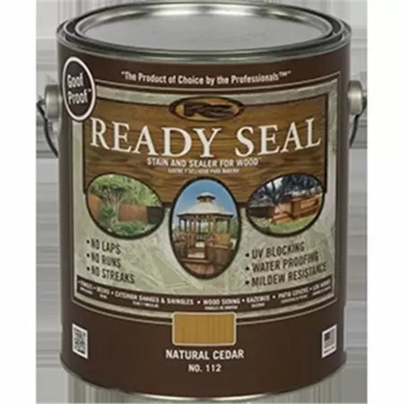 Ready Seal Exterior Wood Stain and Sealer – Natural Cedar, 1 Gallon