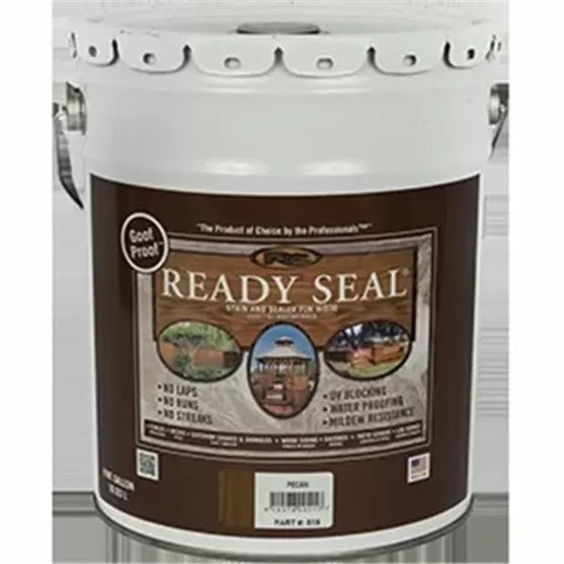 Ready Seal Exterior Wood Stain and Sealer – Pecan , 5 Gallon