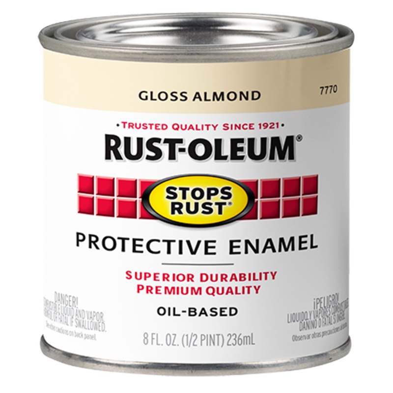 Rust-Oleum Protective Enamel Brush-On Paint Gloss Almond