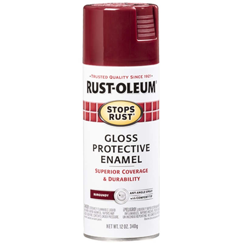 Rust-Oleum Protective Enamel Spray Paint Gloss Burgundy