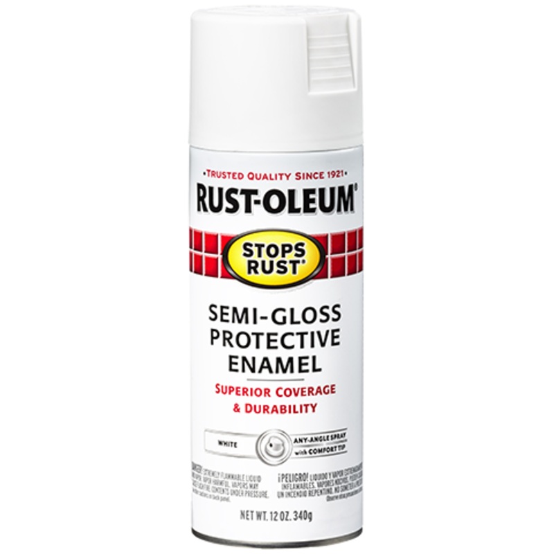 Rust-Oleum Protective Enamel Spray Paint Semi-Gloss White