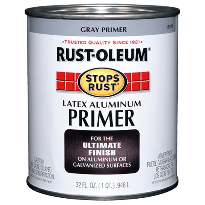 Rust-Oleum Rust-Oleum Stops Rust Latex Aluminum Primer Flat Aluminum Primer
