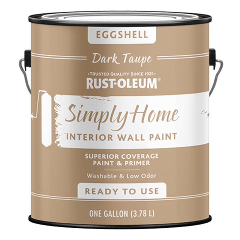 Rust-Oleum Simply Home Interior Wall Paint Eggshell Dark Taupe