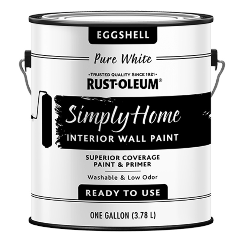 Rust-Oleum Simply Home Interior Wall Paint Eggshell Pure White