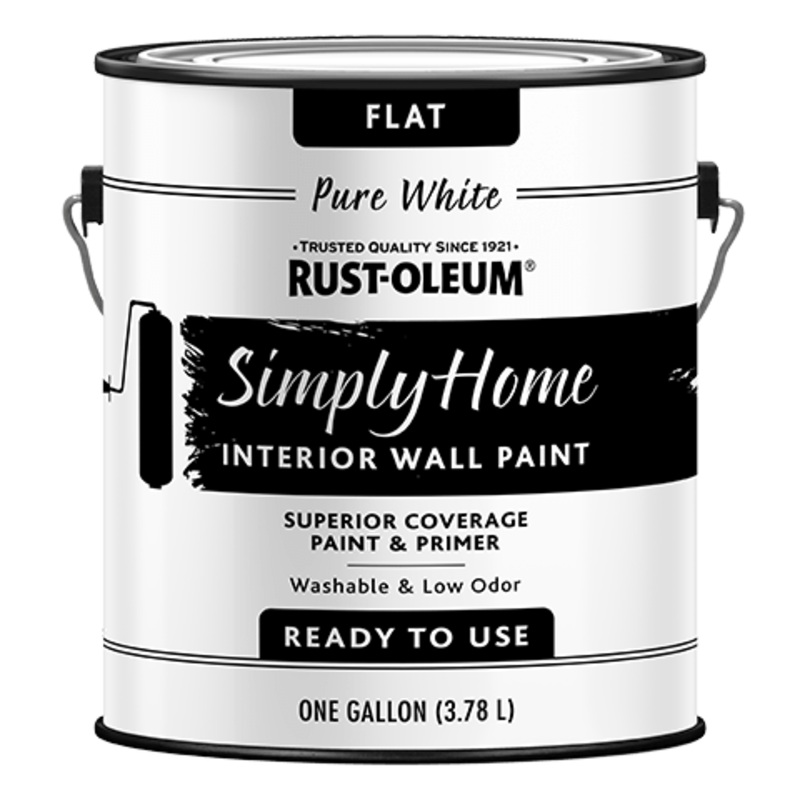 Rust-Oleum Simply Home Interior Wall Paint Flat Pure White