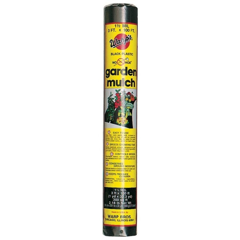 WARP’S NO-HOE GARDEN MULCH 1.5 MIL
