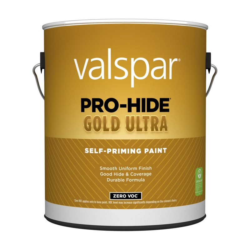 Valspar Pro-Hide Gold Ultra Interior Self-Priming Paint Semi-Gloss 1 Gallon Tint White