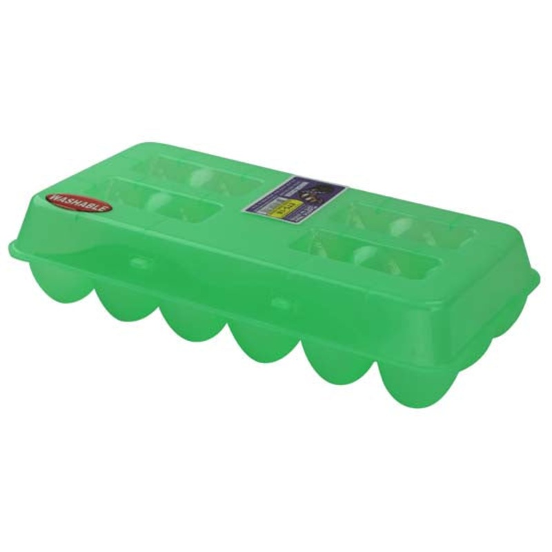Tuff Stuff Products ETS12 Green Plastic Egg Carton