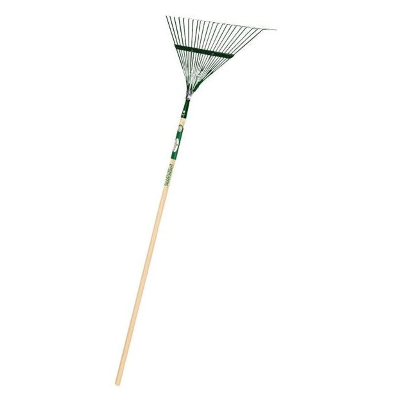 Landscapers Select Lawn/leaf Rake Steel Tine Wood Handle