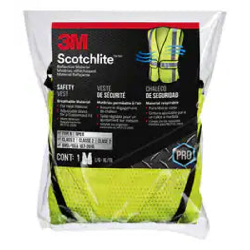3M Hi-Viz Contruction Vest Yellow