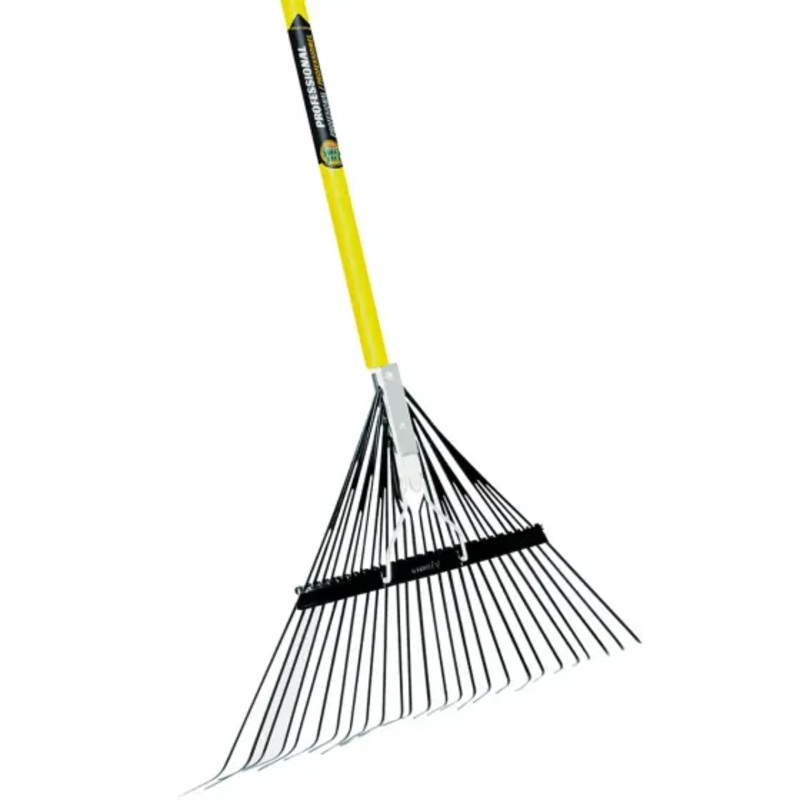 Vulcan Fiberglass Lawn Leaf Rake 26 Tine