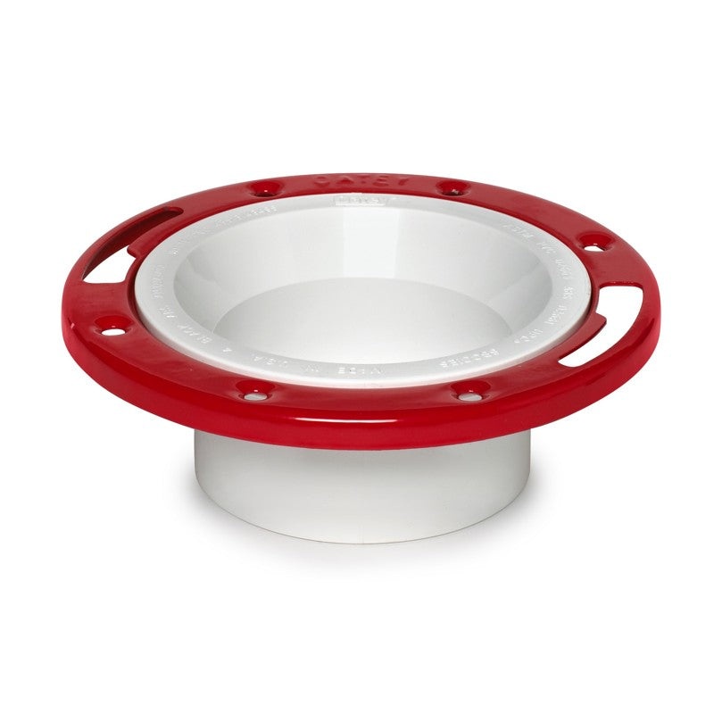 Oatey 3 in. or 4 in. PVC Closet Flange with Metal Ring without Test Cap