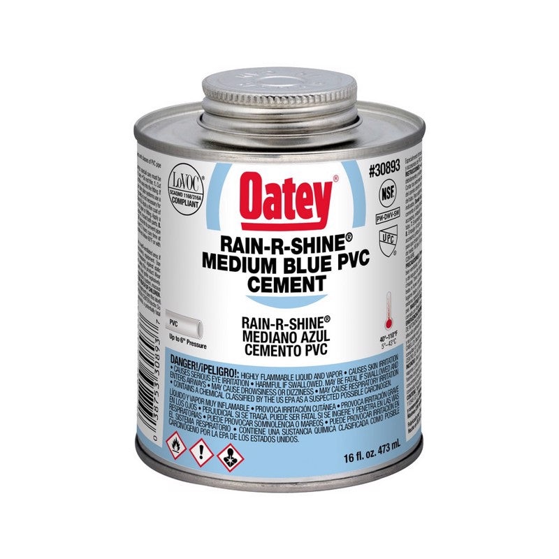 Oatey Rain-R-Shine Medium Blue PVC Cement