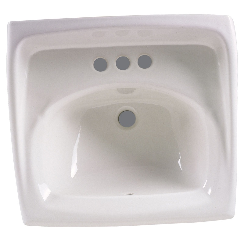 American Standard Lucerne Wall-Hung Sink With 4-Inch Centerset