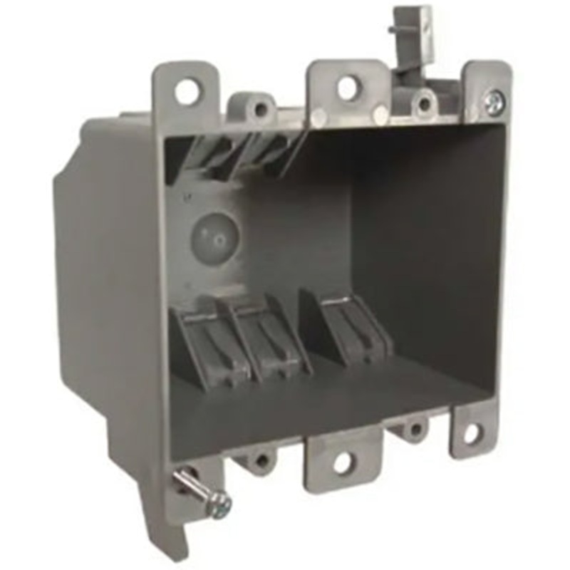NONMETAL CABLE BOX 2-GANG SQ 2-3/4 IN