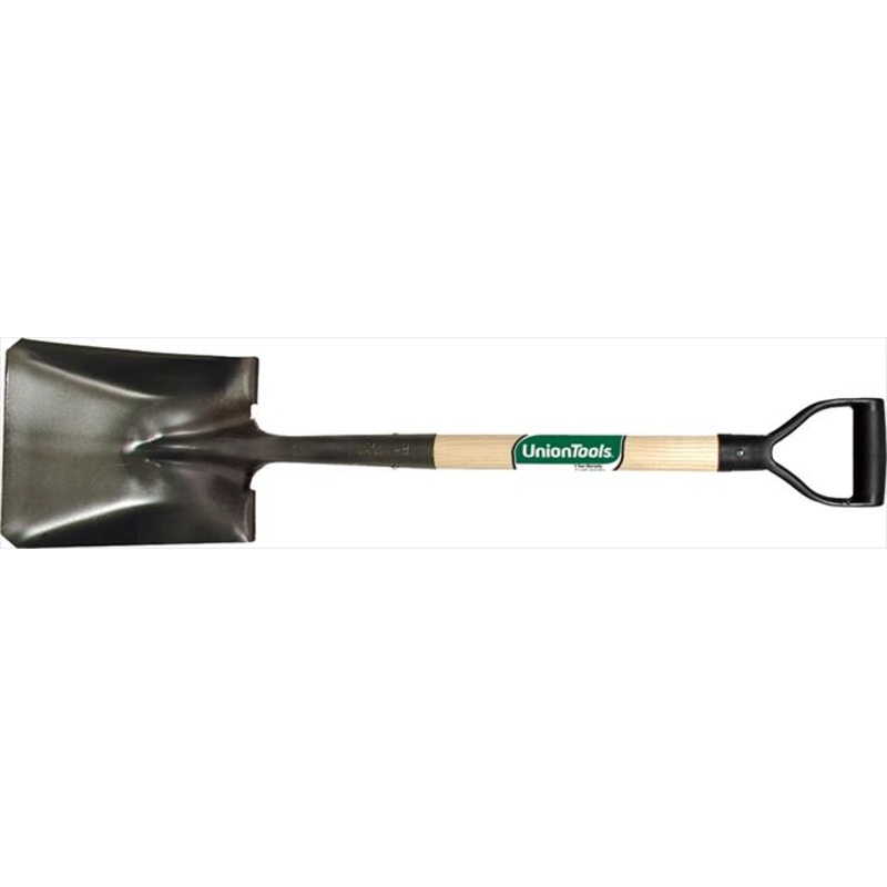 Union Tools Square Point Shovel with Poly D-grip