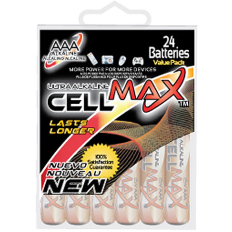 AAA CELL MAX ALKALINE 24PC HARD P