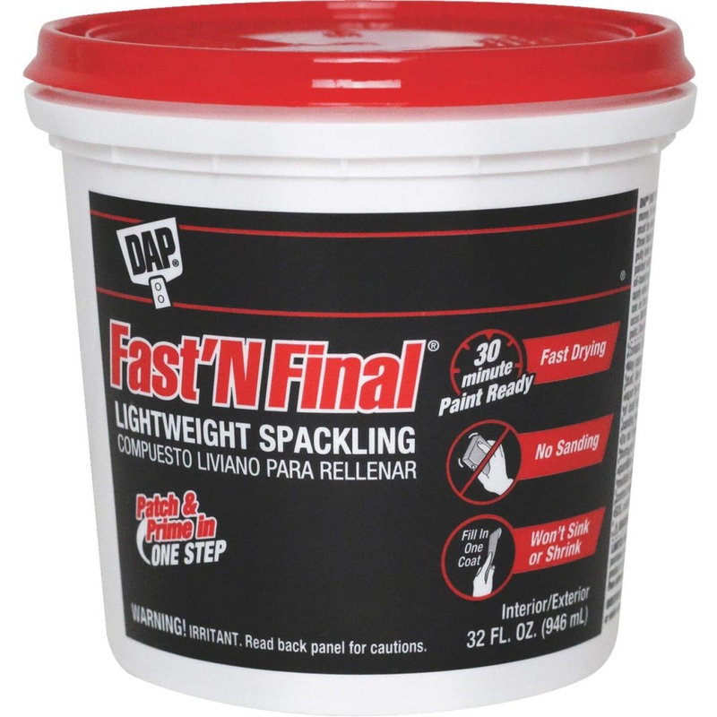 DAP Fast ‘N Final 32 Oz. Lightweight Latex Patch & Prime Spackling