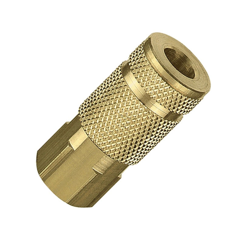 Tru-flate 1/4 A Design x 1/4 FNPT Brass Coupler