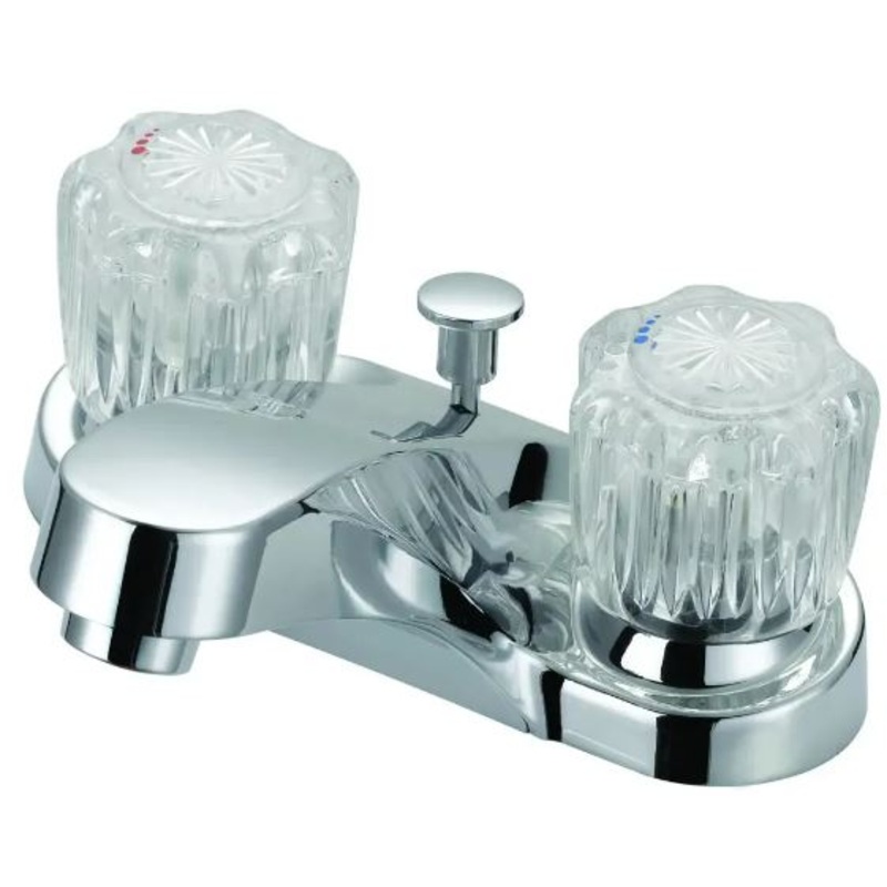 Boston Harbor Two Handle Lavatory Faucet Acrylic Chrome