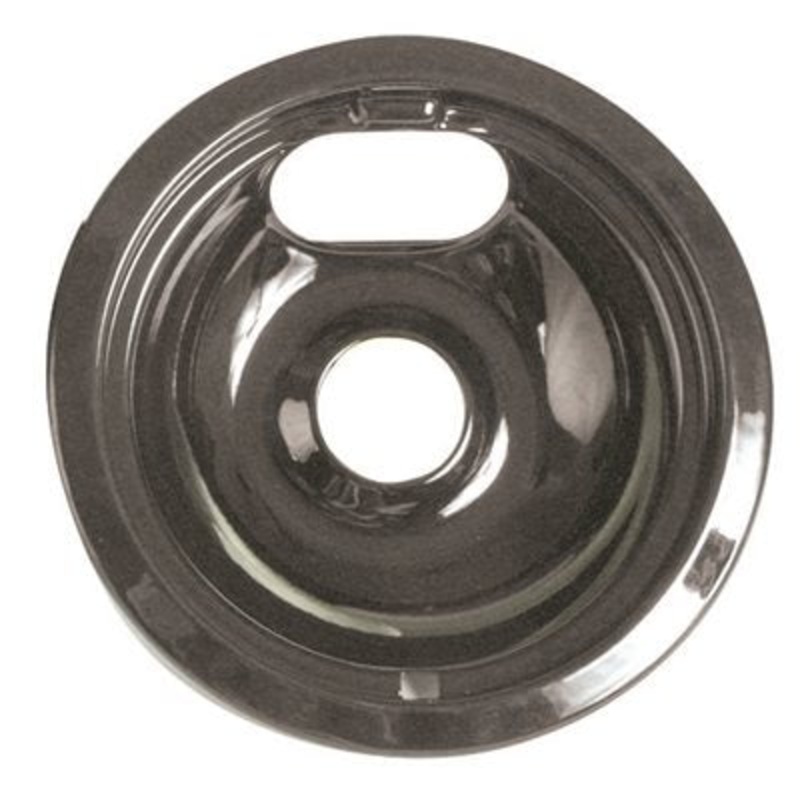 Camco Universal Electric Drip Bowl – 6 Black Porcelain (CARD)