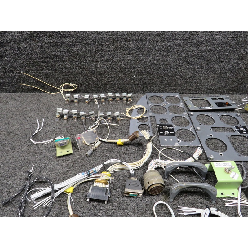LearJet 24E Goodie Bag with Lights, Panels, Connectors, Switched, Relays, Ect