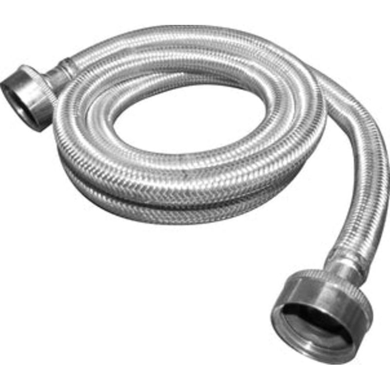 Plumb Pak Washing Machine Hose, 3/4 In X 4 Ft, Fht, Stainless Steel, 48