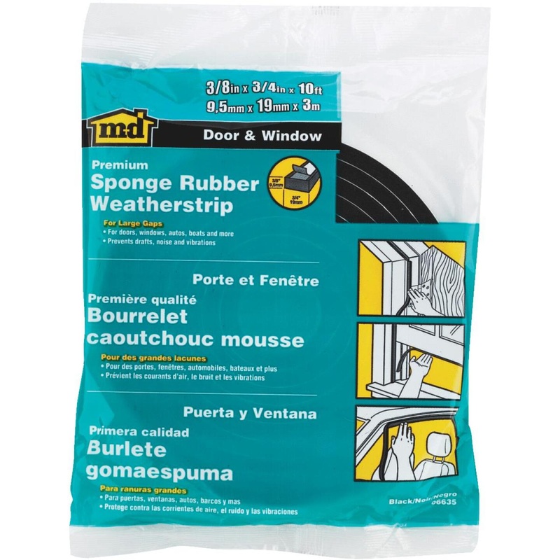 M-D 3/8 3/4 10′ Auto & Marine Weatherstrip