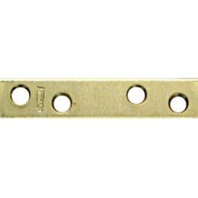 4-Pk., 5/8 x 3-In. Brass Mending Plate