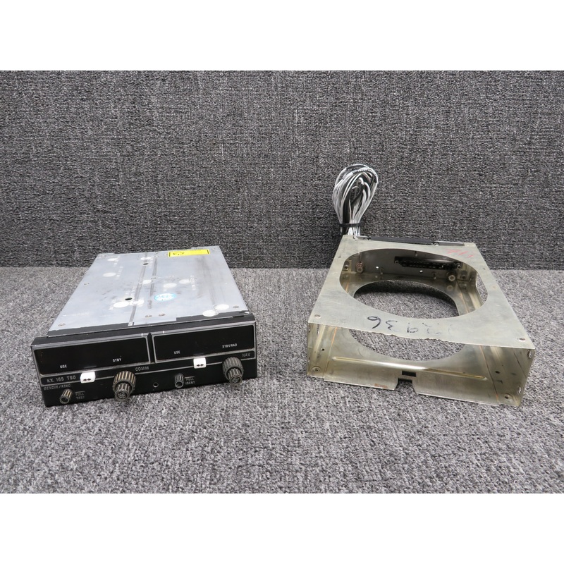 069-1025-25 Bendix KX165 Nav, Comm Glideslope Receiver with Tray, Mods (28V)