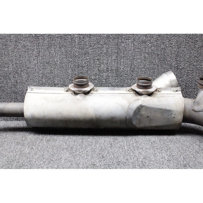 1250860-203 Continental TSIO-520-H Exhaust Stack Assembly LH w Shroud (Damaged)