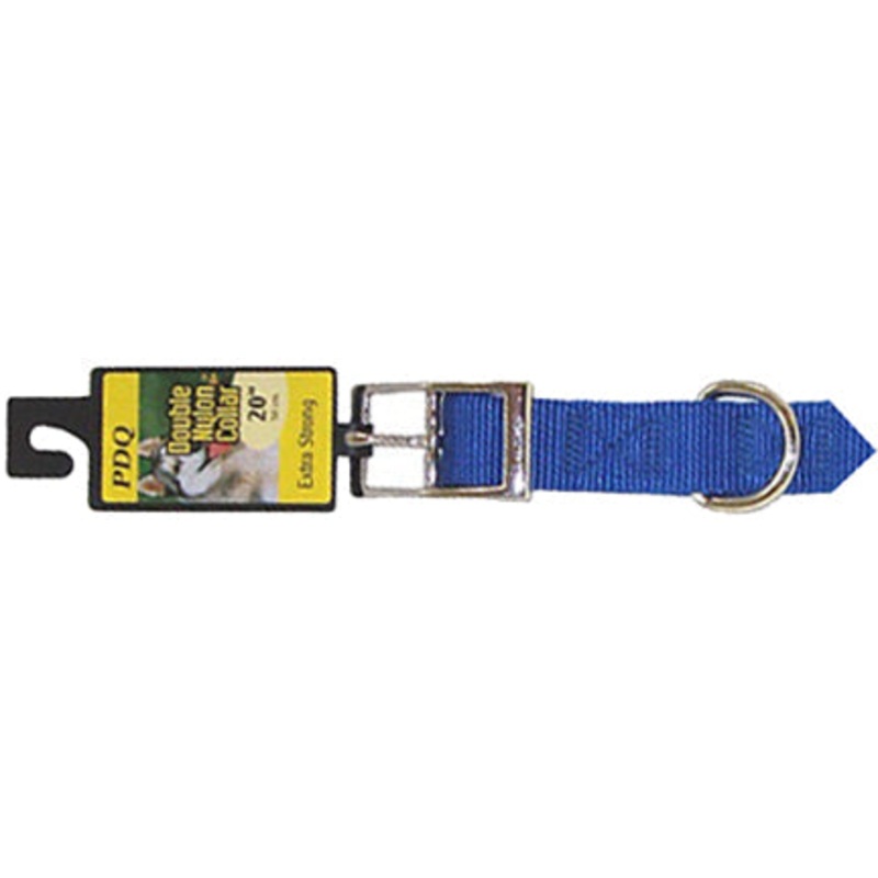 DBL NYLN COLLAR BLUE 1 X 22
