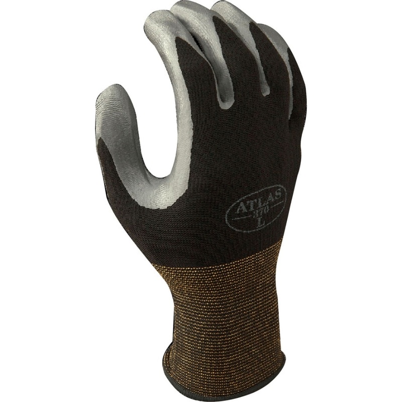 Atlas Nitrile Coated Glove|Black Medium|Black Large|Black XLarge