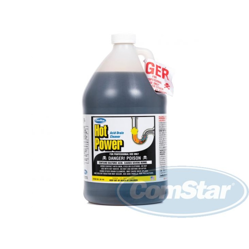 ComStar Hot Power, Professional Sulfuric Acid Drain Cleaner, 1 Gallon