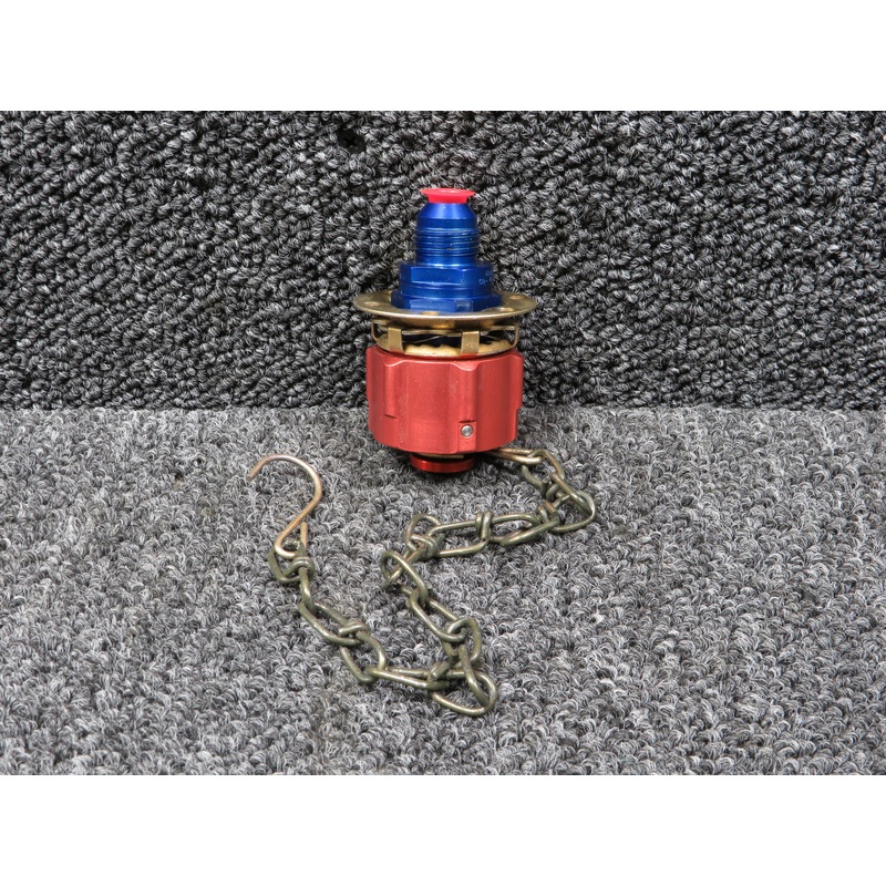 155-S7-8D Hydraulic Line Cap Assembly with Adapter and Chain