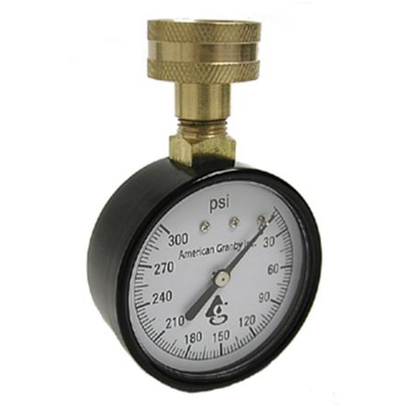 WATER TEST GAUGE 0-100 PSI|0-100 PSI