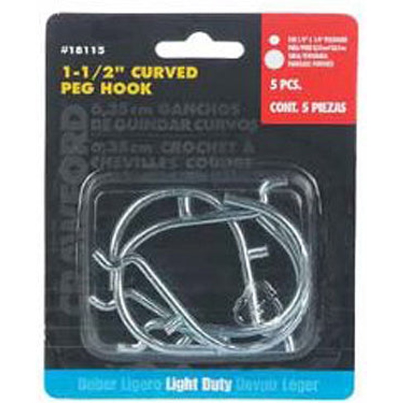 1-1/2 CURVED HOOK-5/PK