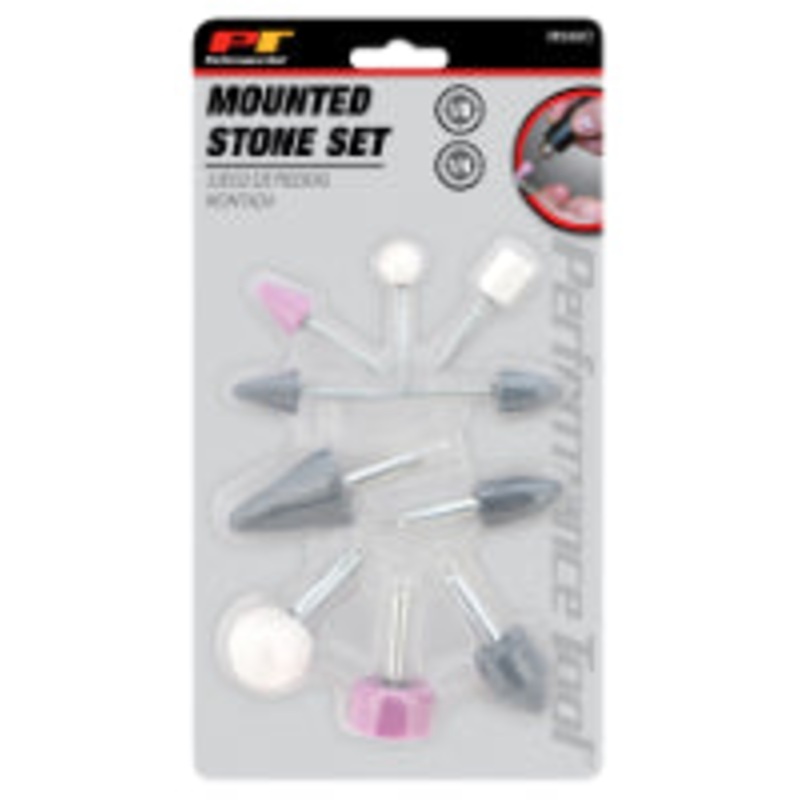 Performance Tool 10pc Mounted Stone Set