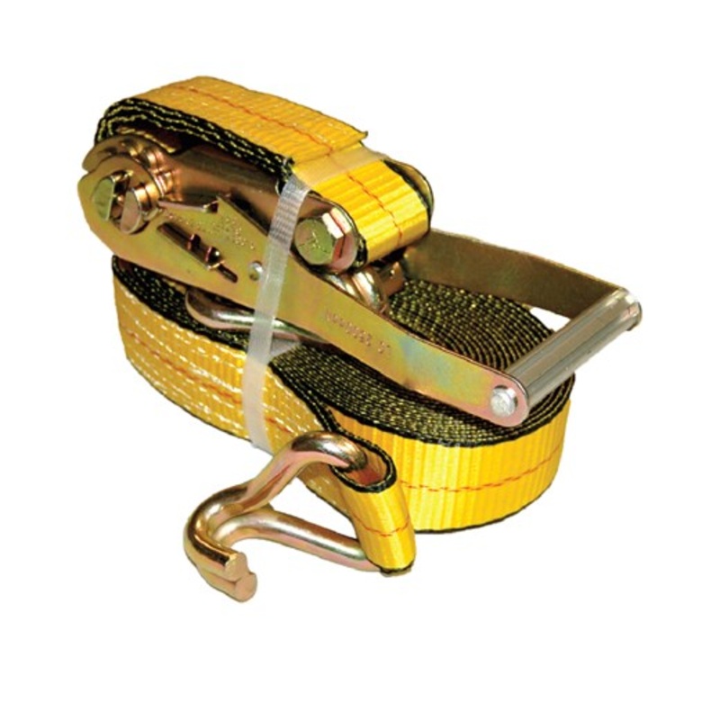 Ancra Cargo  2 x 27 Medium Wide Handle Ratchet Strap w/J-Hooks, Bulk Bin