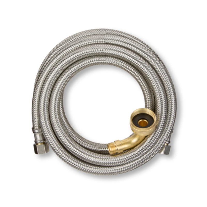 Plumb Pak Dishwasher Supply Line, 5 Ft, Stainless Steel