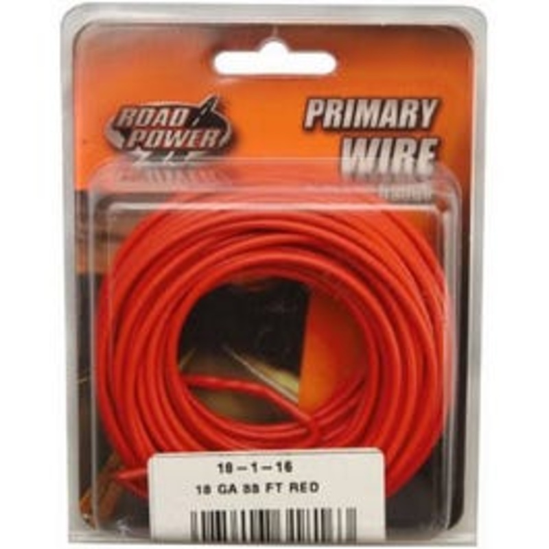 Primary Wire, Red, 18-Ga., 33-Ft.