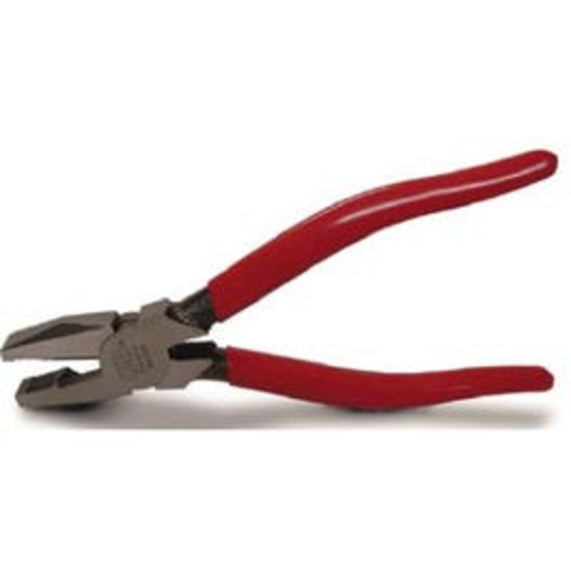 7-In. Electrical Linesman’s Plier With Side Cutter & Crimping Die