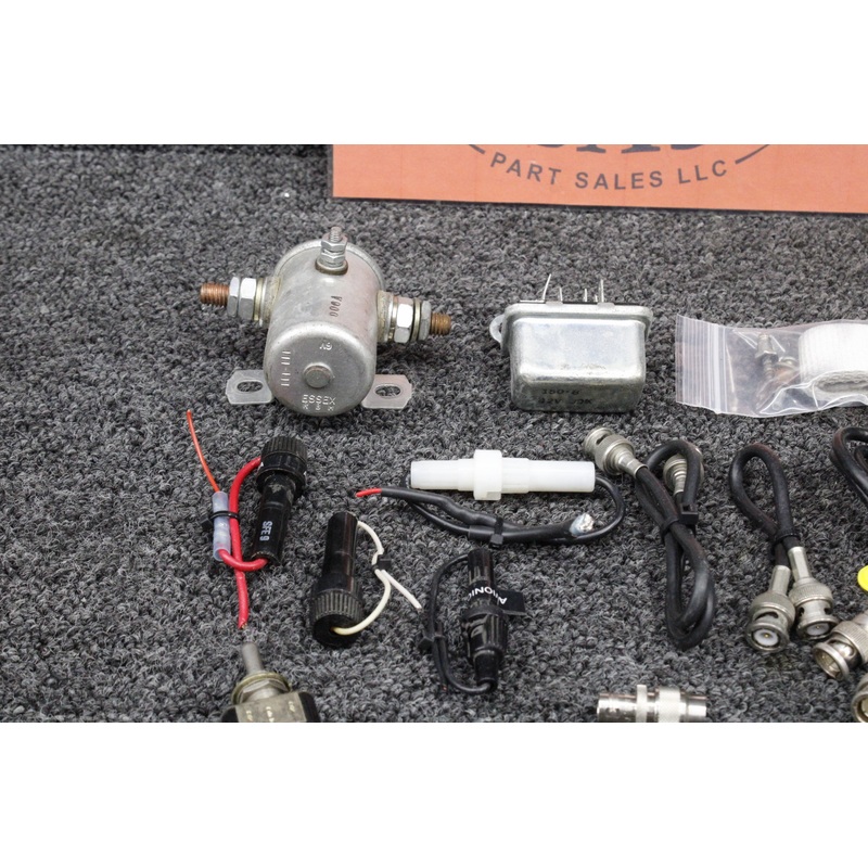 Piper PA32-310T Goodie Bag with Relays, Switches, Straps, Placards, etc.