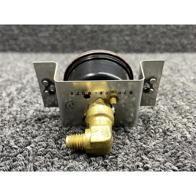 800435-01, 870008-501 Mooney M20K Oxygen Pressure Gauge w Mounting Bracket