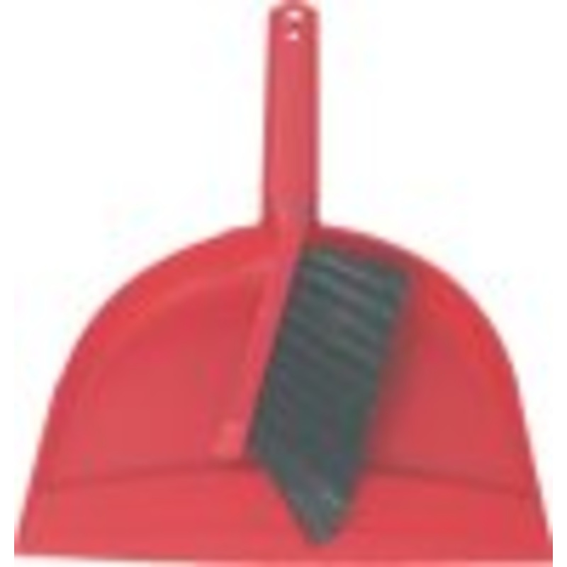 Dust Pan with Snap-In Brush