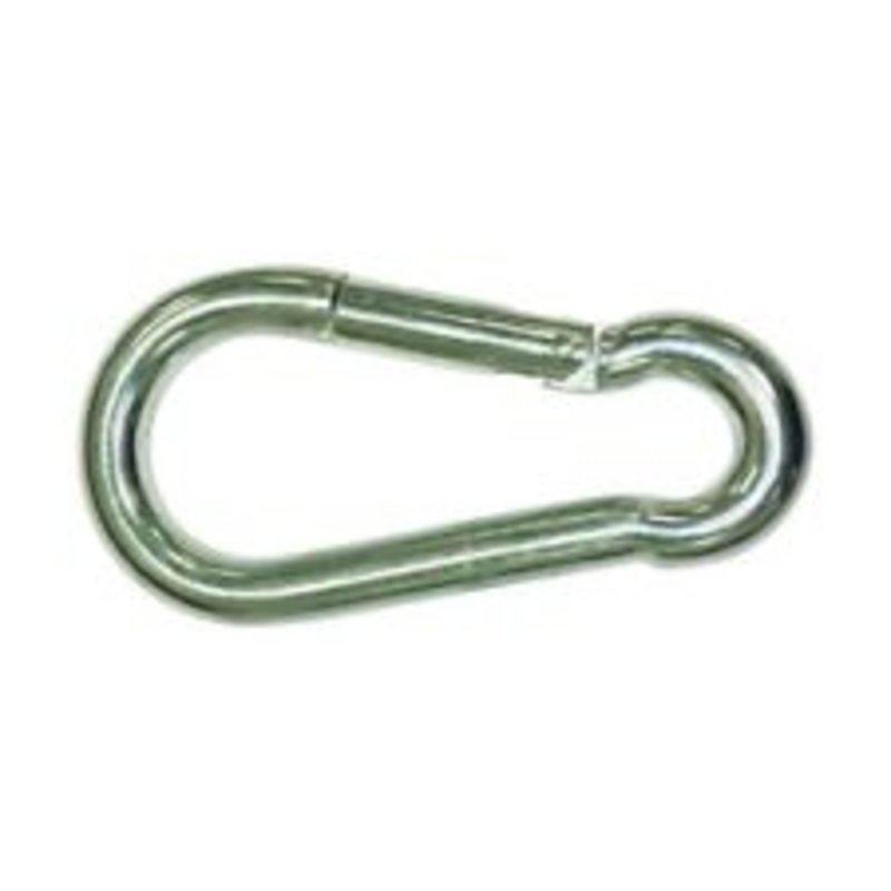 Baron Bright Aluminum Spring Link 3/8 in. Dia. x 4 in. L