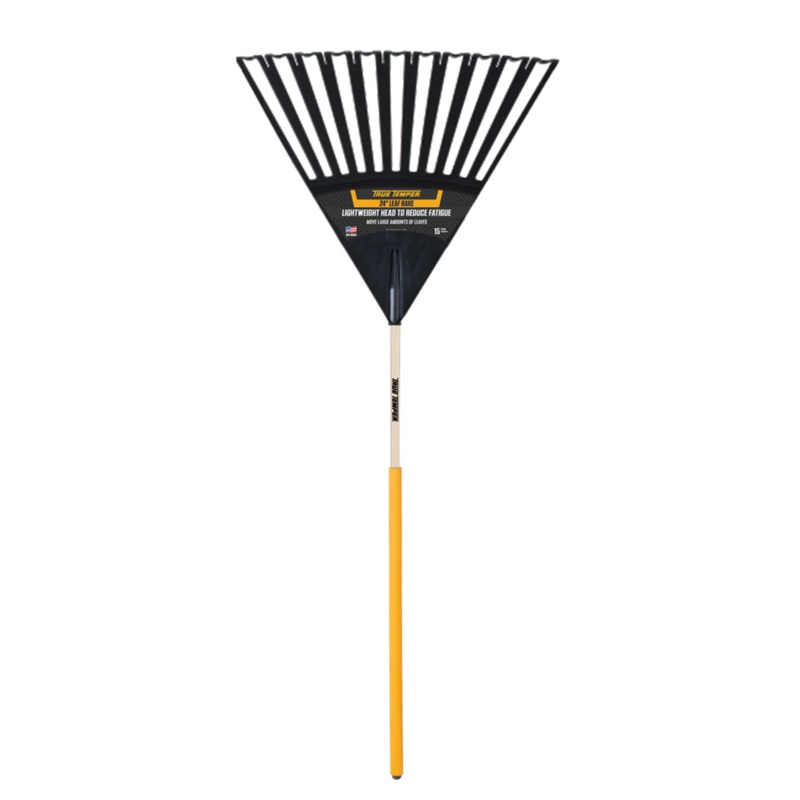 True Temper 24-Inch Clog Free Poly Leaf Rake