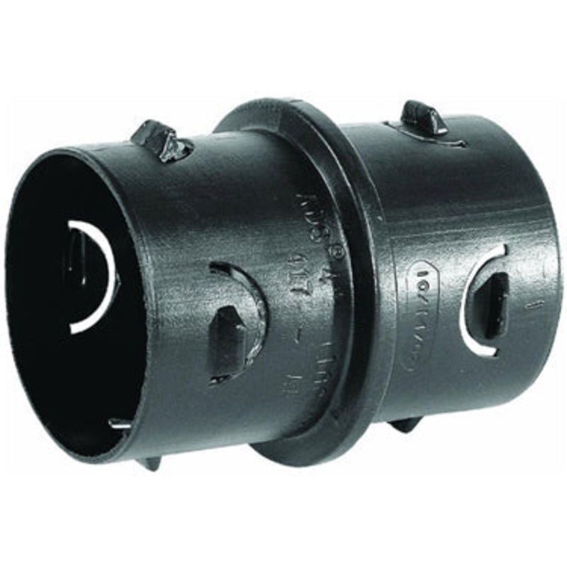 COUPLER 4IN BLACK INTERNAL